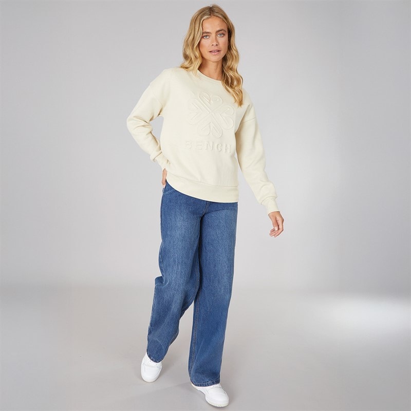 Bench Womens Ilma Sweatshirt Chalk - Image 4
