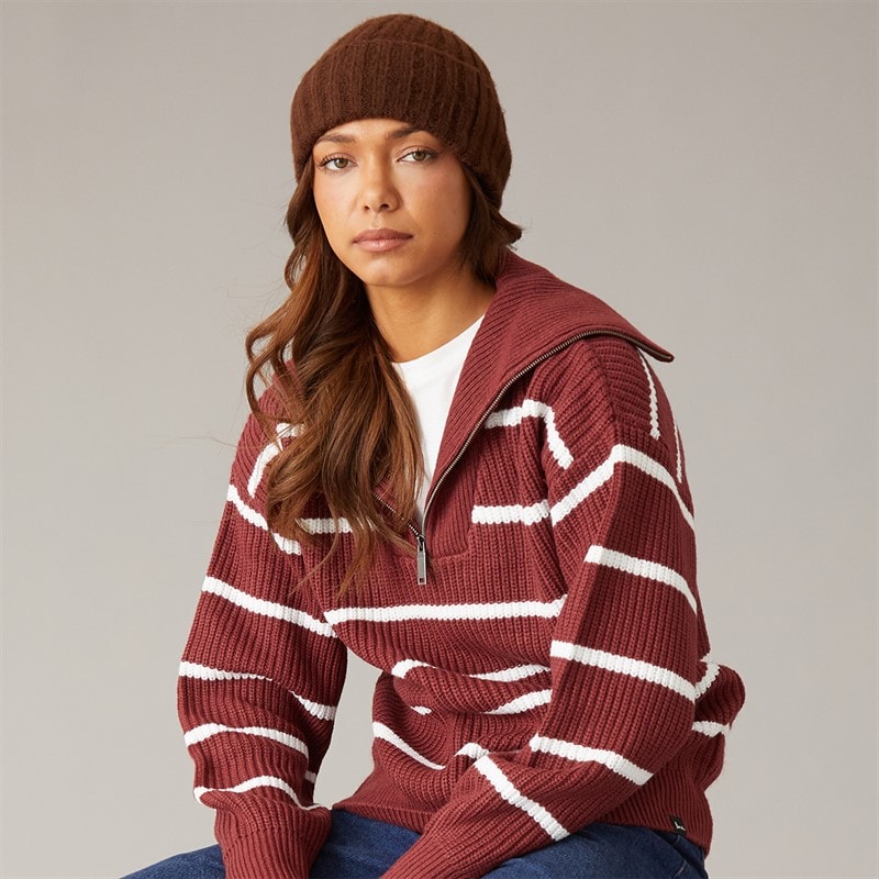 Bench Womens Margita Jumper Burgundy - Image 1