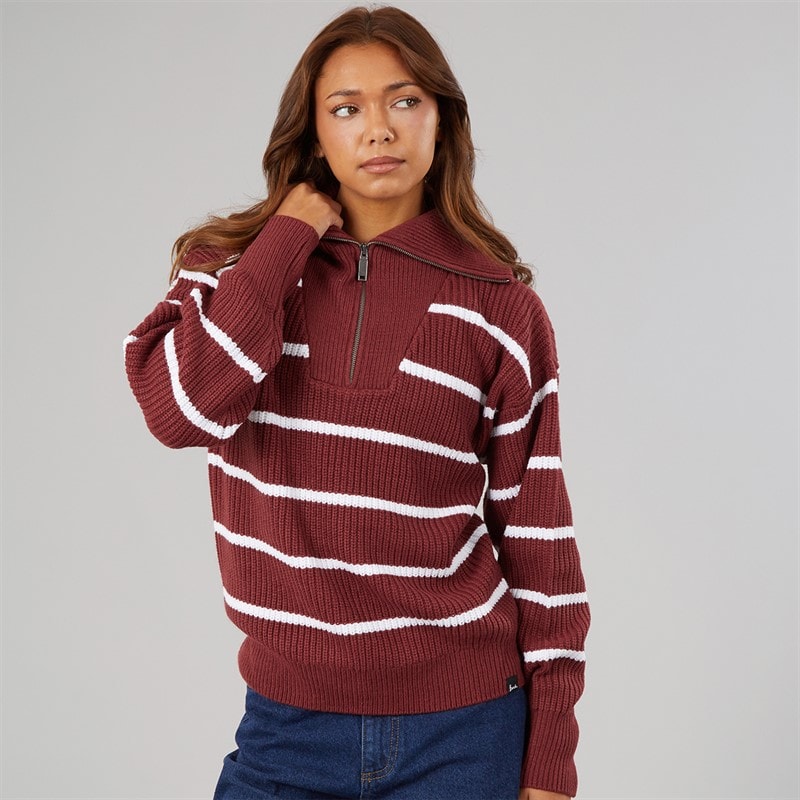 Bench Womens Margita Jumper Burgundy - Image 3