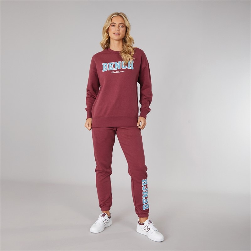 Bench Womens Ercie Sweatshirt Burgundy - Image 4