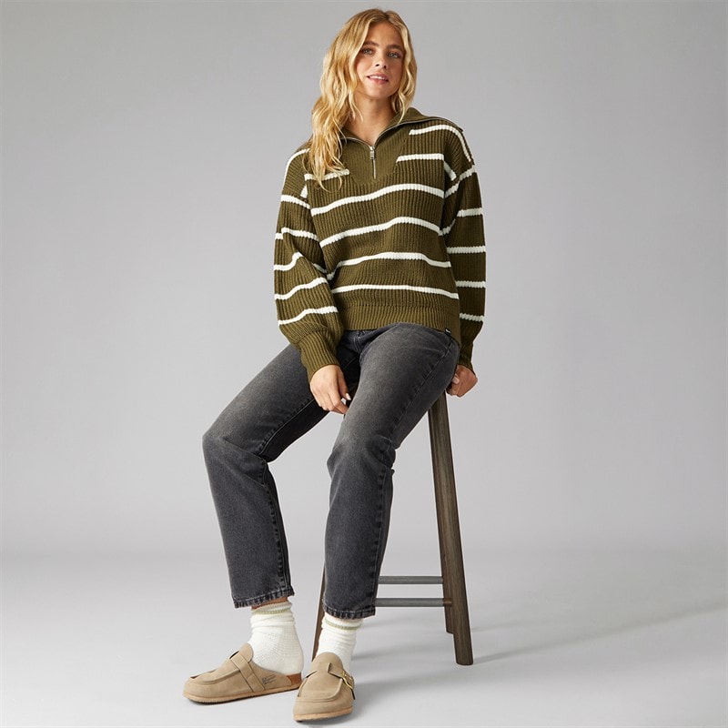 Bench Womens Margita Jumper Dark Olive - Image 4