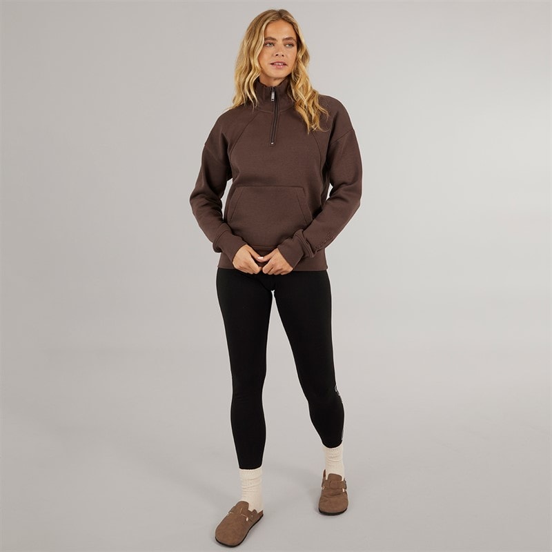 Bench Womens Zilia Sweatshirt Coffee - Image 5