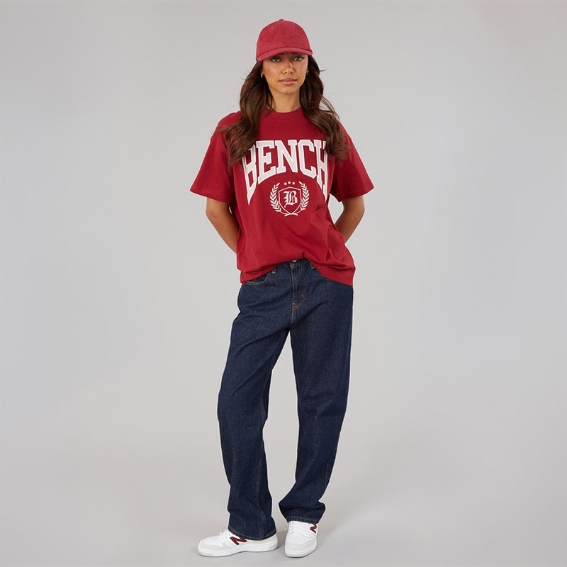 Bench Womens Farri T-Shirt Cranberry Juice - Image 3