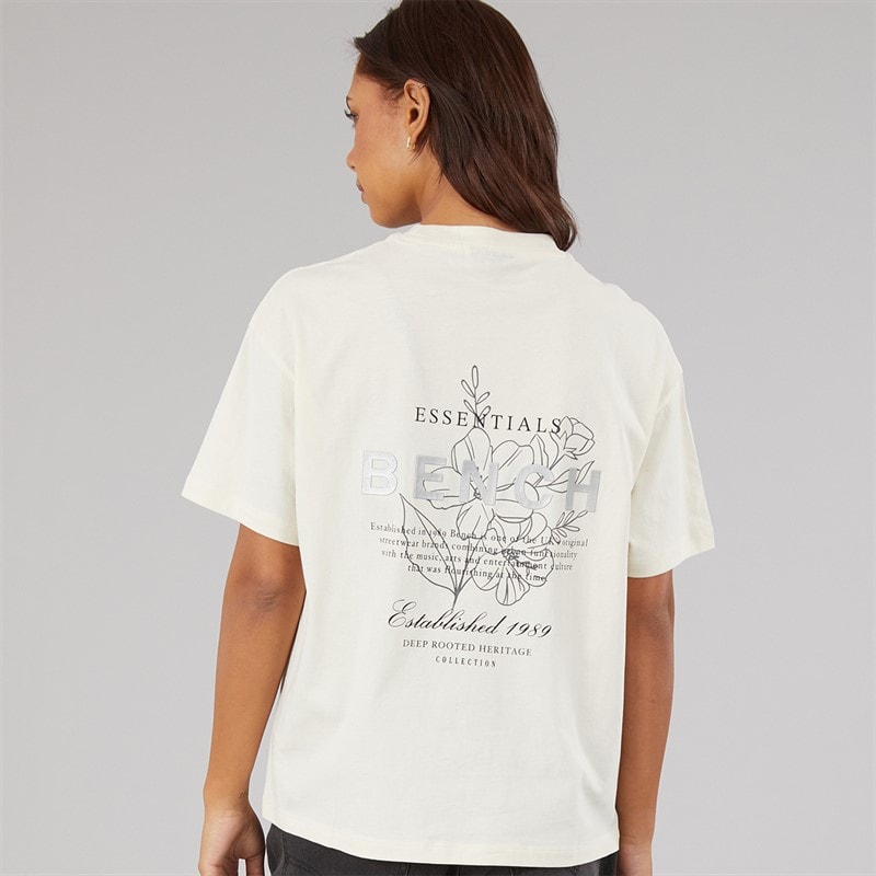 Bench Womens Yalo T-Shirt Winter White - Image 2