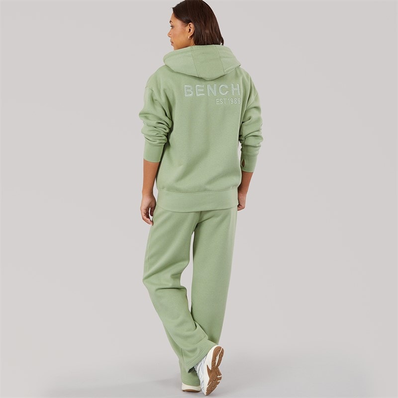 Bench Womens Zip Thru Tracksuit Dark Sage Green - Image 2