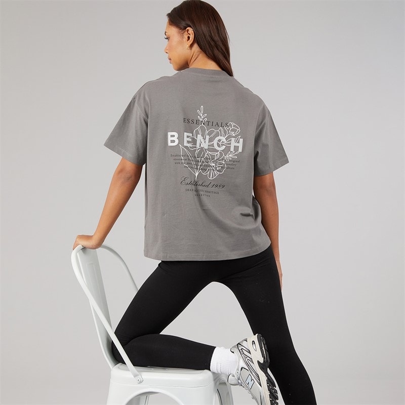 Bench Womens Yalo T-Shirt Graphite Grey - Image 1
