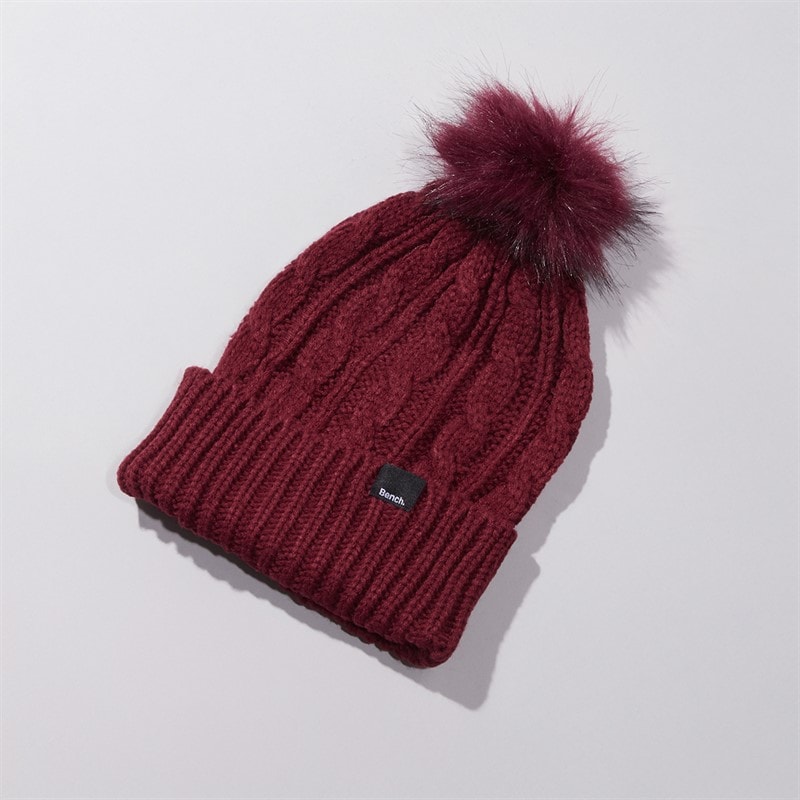 Bench Womens Ivanna Bobble Hat Cordovan