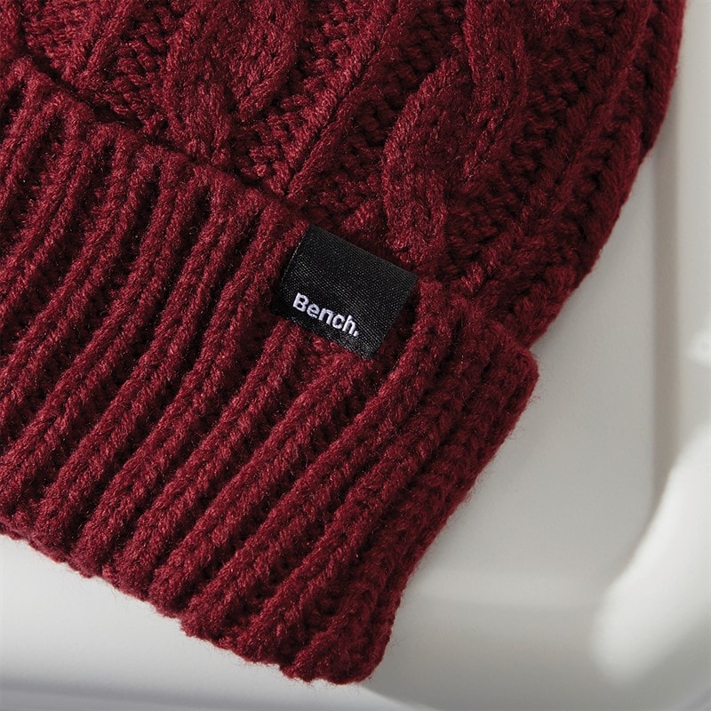 Bench Womens Ivanna Bobble Hat Cordovan - Image 2