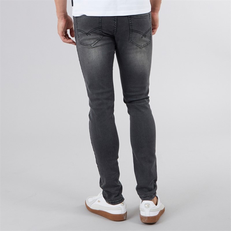 Bench Mens Ralemo Skinny Jeans Grey - Image 2