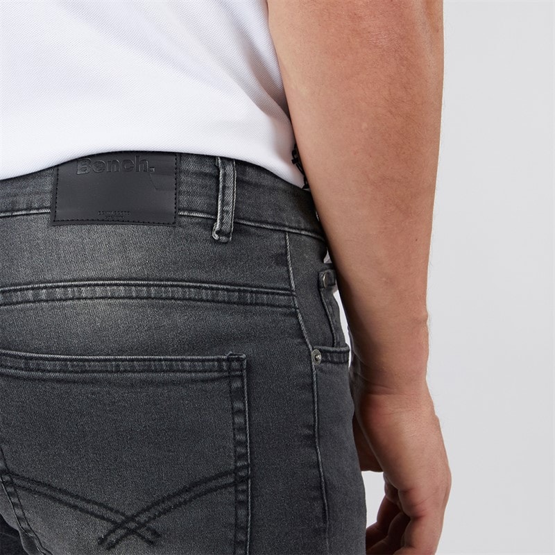 Bench Mens Ralemo Skinny Jeans Grey - Image 3