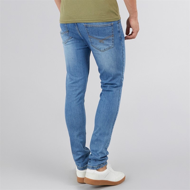 Bench Mens Ralemo Skinny Jeans Midwash - Image 2