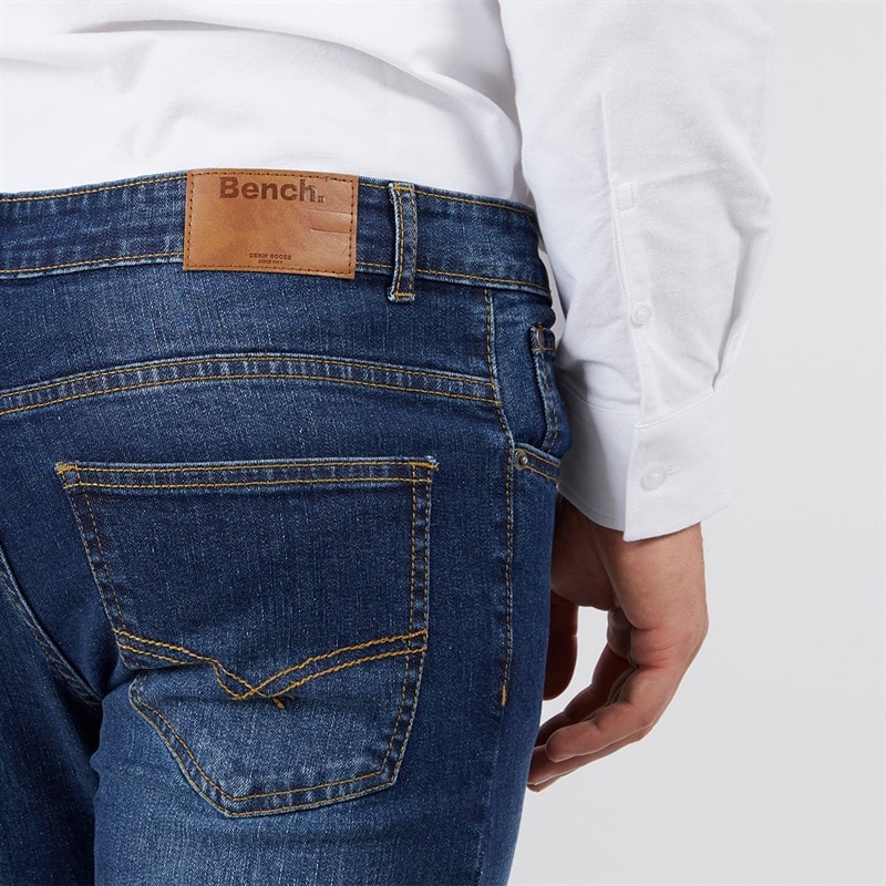 Bench Mens Ralemo Skinny Jeans Darkwash - Image 3