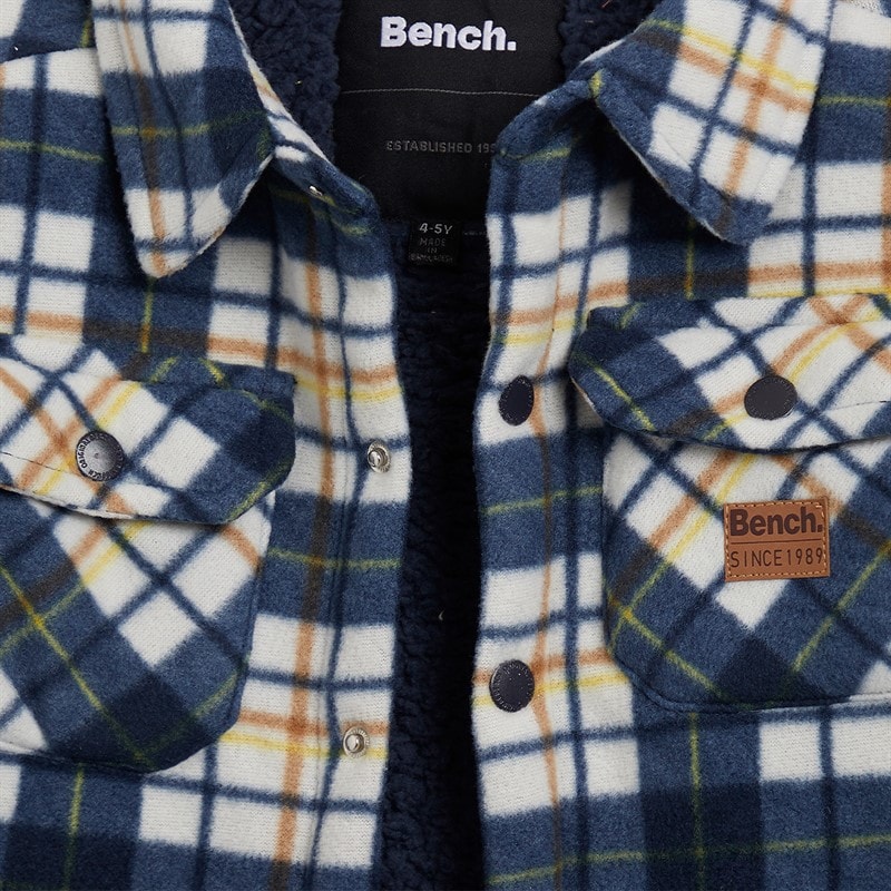 Bench Boys Bonded Shacket T-Shirt And Jeans Set Navy - Image 2