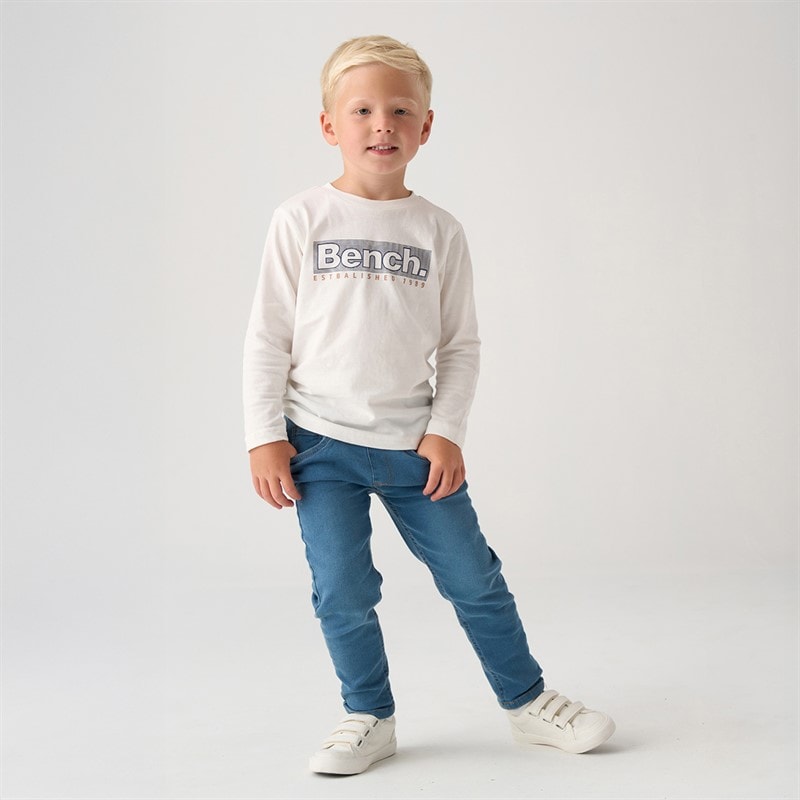 Bench Boys Bonded Shacket T-Shirt And Jeans Set Navy - Image 3