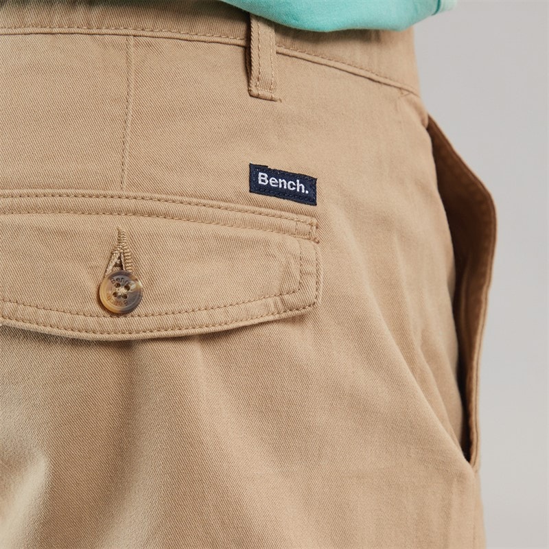 Bench Mens Alatro Cargo Shorts Stone - Image 3