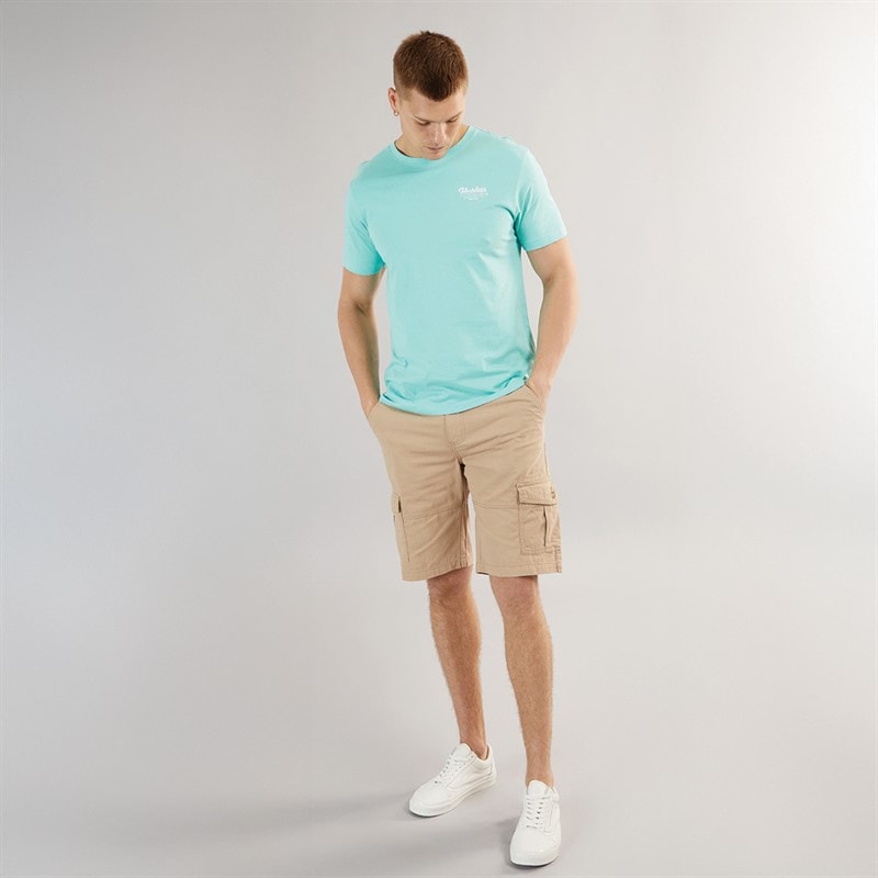 Bench Mens Alatro Cargo Shorts Stone - Image 4