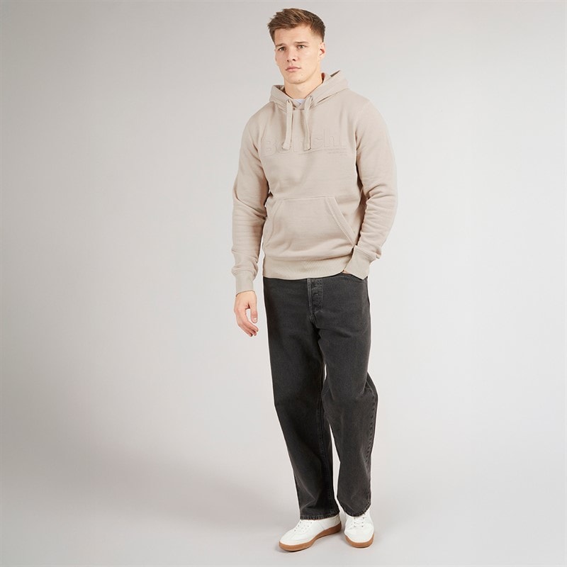 Bench Mens Trassi Hoodie Stone Grey - Image 4