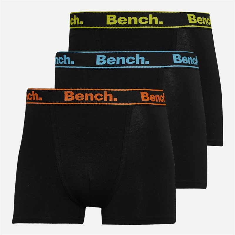 Bench Mens Wenzel Three Pack Boxers Black - Image 1