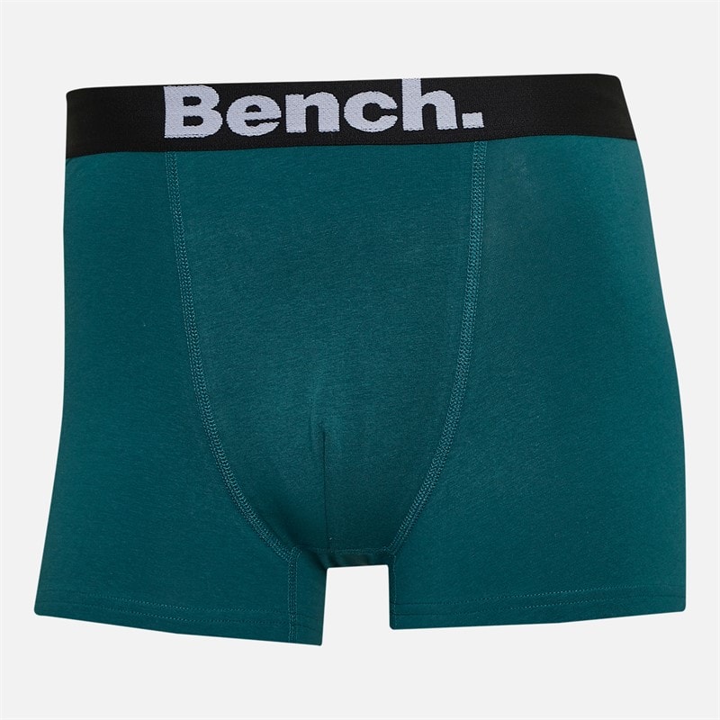 Bench Mens Geyord Three Pack Boxers Ecru Aop/Teal/Yarn Dyed Stripes - Image 3