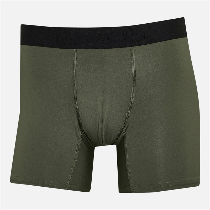 Bench Mens Veriato Three Pack Microfibre Boxers Black/Khaki/Steel Grey - Image 2