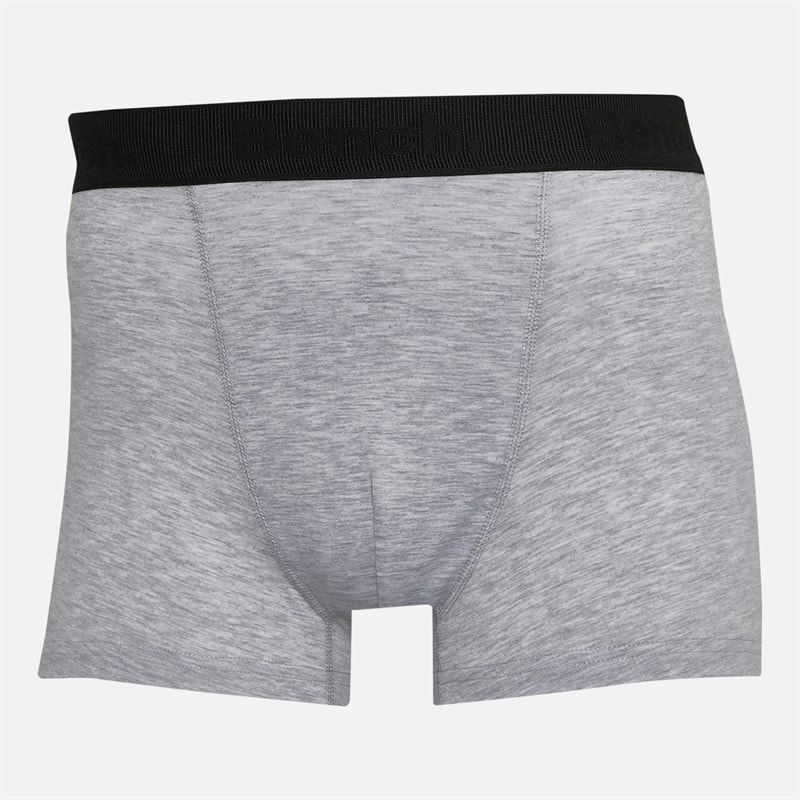 Bench Mens Syers Three Pack Boxers Black/Grey Marl/Navy - Image 2