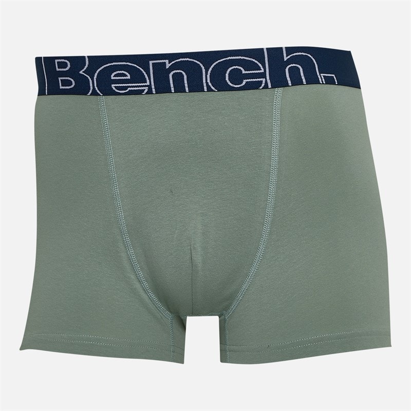 Bench Mens Dekker Three Pack Boxers Navy Aop/Sage Green/Grey Marl - Image 2