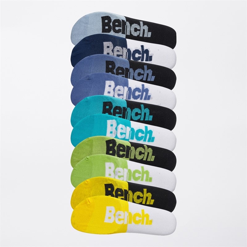 Bench Mens Taur Ten Pack Trainer Socks Mixed - Image 2