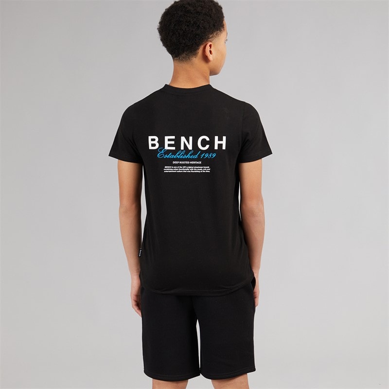 Bench Boys Biller T-Shirt And Shorts Set Black - Image 2
