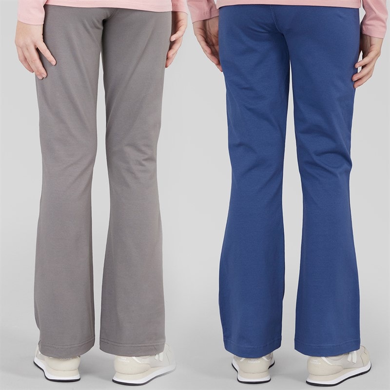 Bench Girls Torva Two Pack Leggings Grey Marl/Navy Grey Marl / Navy - Image 2