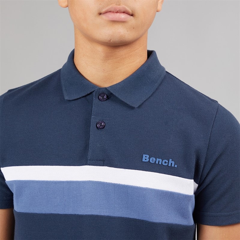 Bench Boys Litras Polo Shirt And Shorts Set Navy/Mid Blue - Image 3
