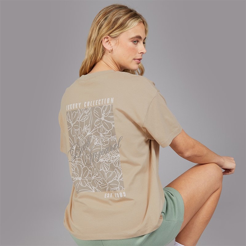 Bench Womens Yerra T-Shirt Taupe - Image 1
