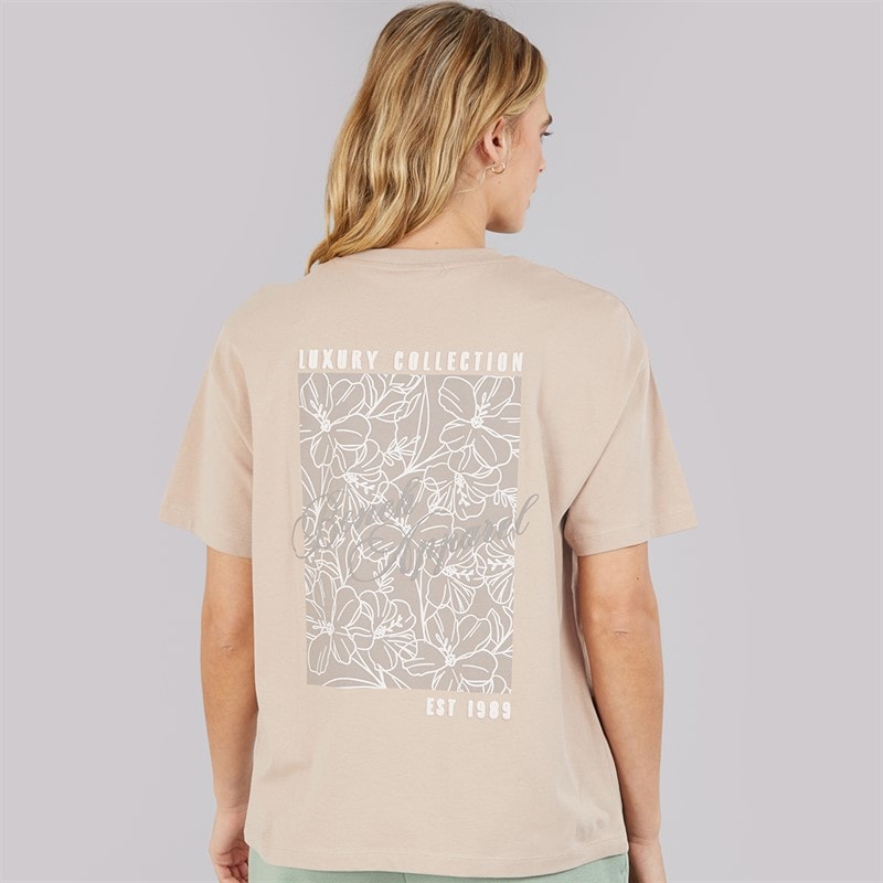 Bench Womens Yerra T-Shirt Taupe - Image 3