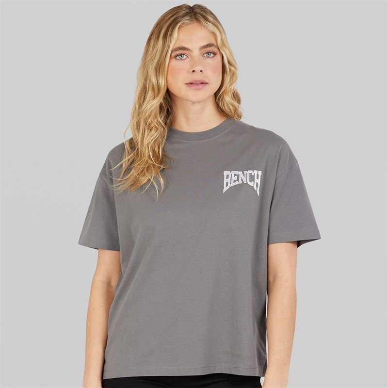 Bench Womens Renna T-Shirt Charcoal - Image 2