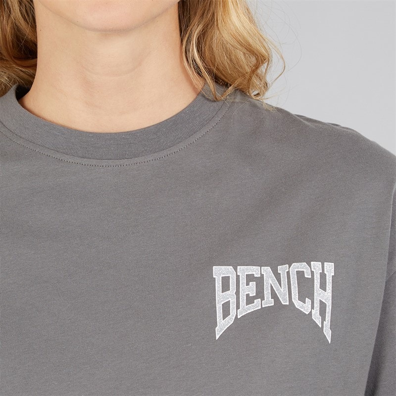 Bench Womens Renna T-Shirt Charcoal - Image 5