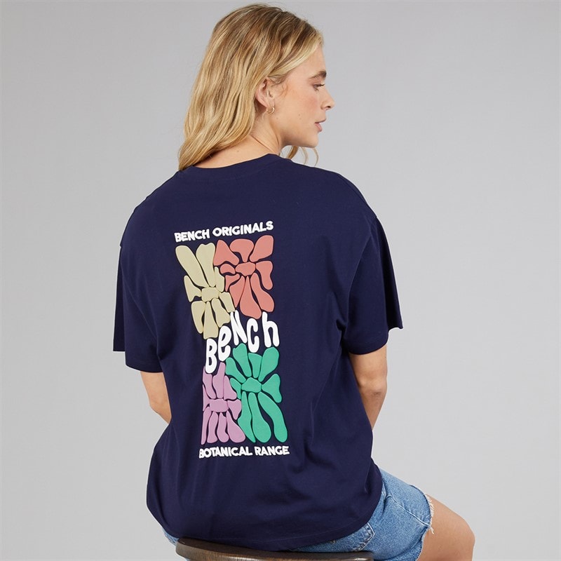 Bench Womens Sarrine Oversized T-Shirt Deep Navy - Image 1