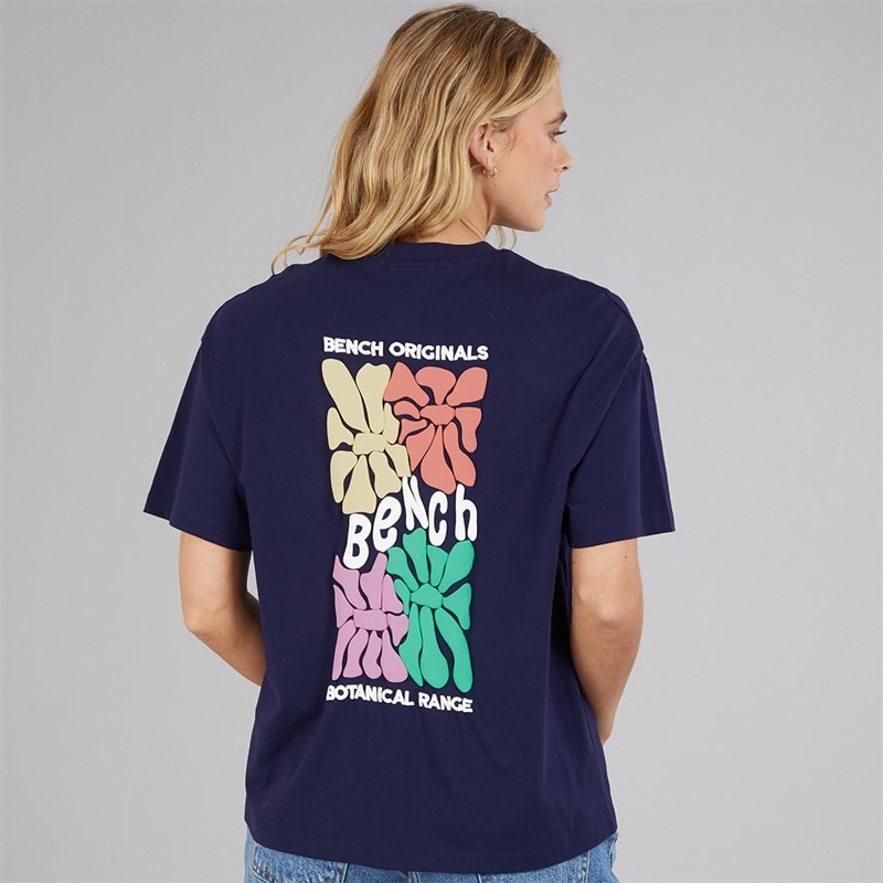 Bench Womens Sarrine Oversized T-Shirt Deep Navy - Image 3