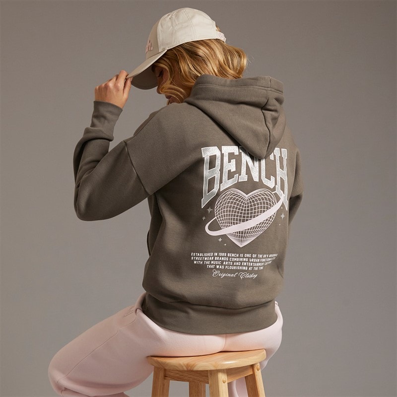 Bench Womens Nikah Hoodie Charcoal - Image 1