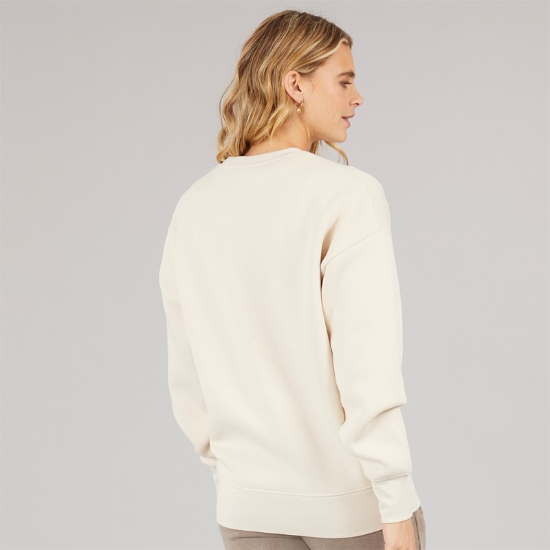 Bench Womens Lioh Oversized Sweatshirt Chalk - Image 2