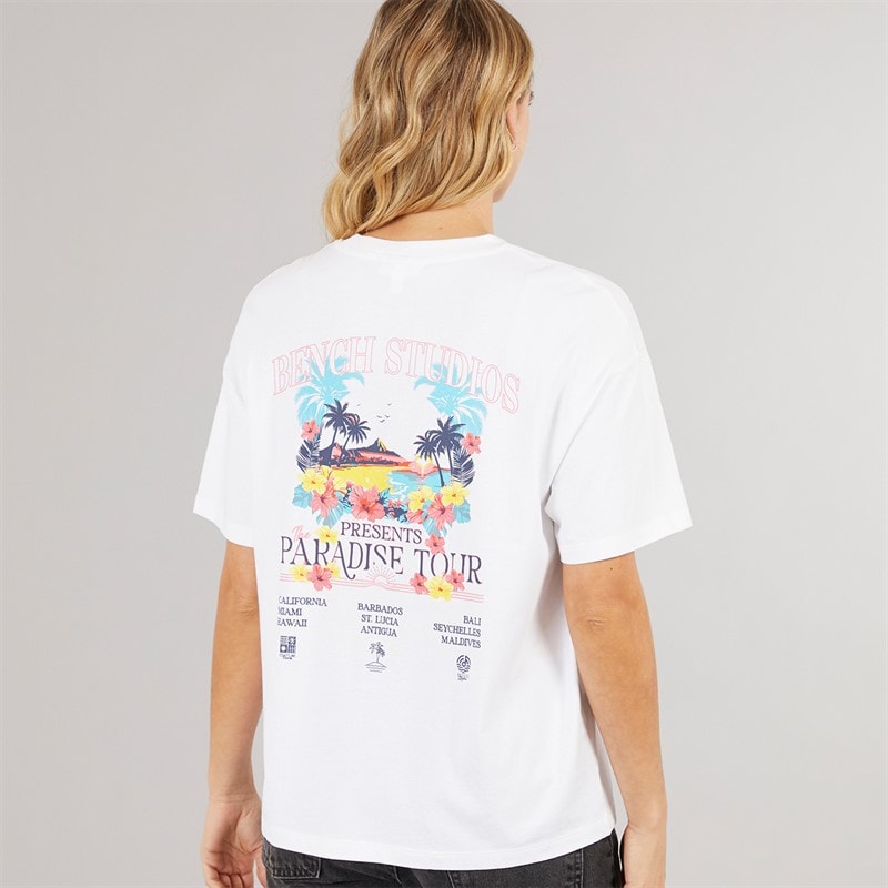 Bench Womens Craya T-Shirt White - Image 3