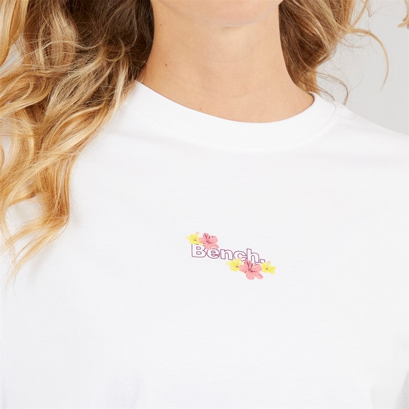 Bench Womens Craya T-Shirt White - Image 5