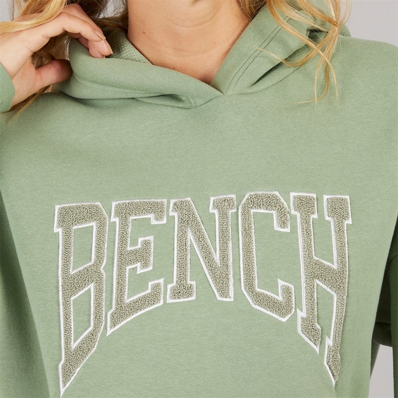 Bench Womens Riddy Oversized Hoodie Sage Green - Image 3