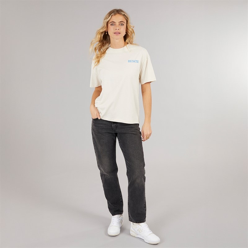 Bench Womens Dernia T-Shirt Off White - Image 4