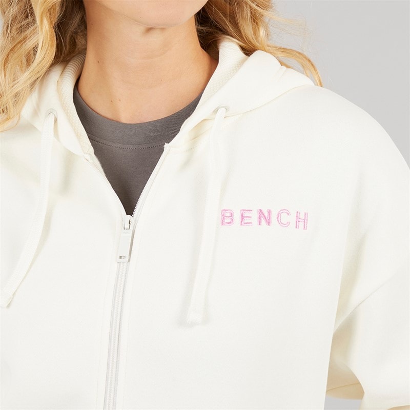 Bench Womens Catryn Hoodie Winter White - Image 3