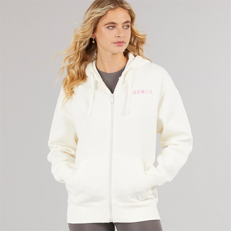 Bench Womens Catryn Hoodie Winter White - Image 5