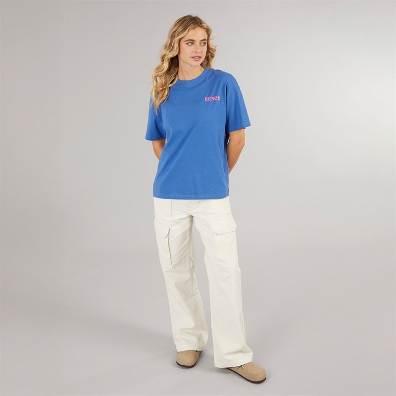 Bench Womens Dernia T-Shirt Cobalt Blue - Image 4