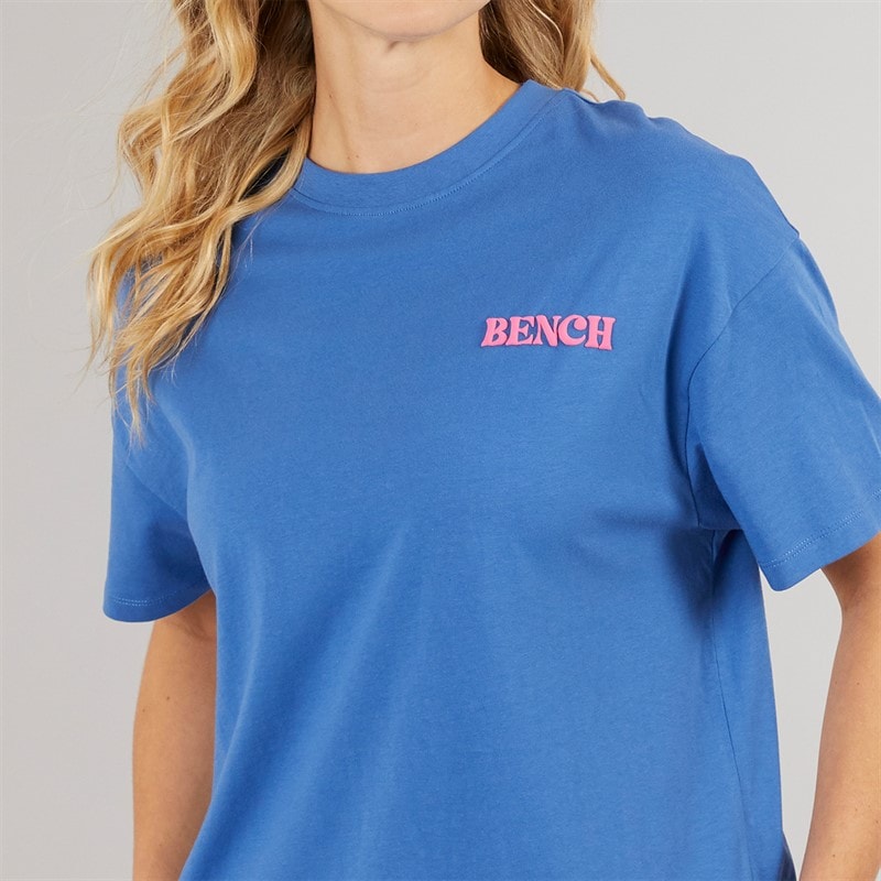 Bench Womens Dernia T-Shirt Cobalt Blue - Image 5