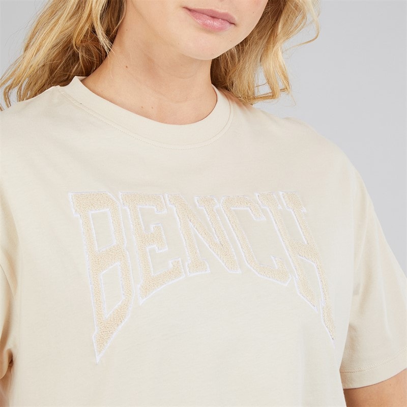 Bench Womens Zayah T-Shirt Chalk - Image 3