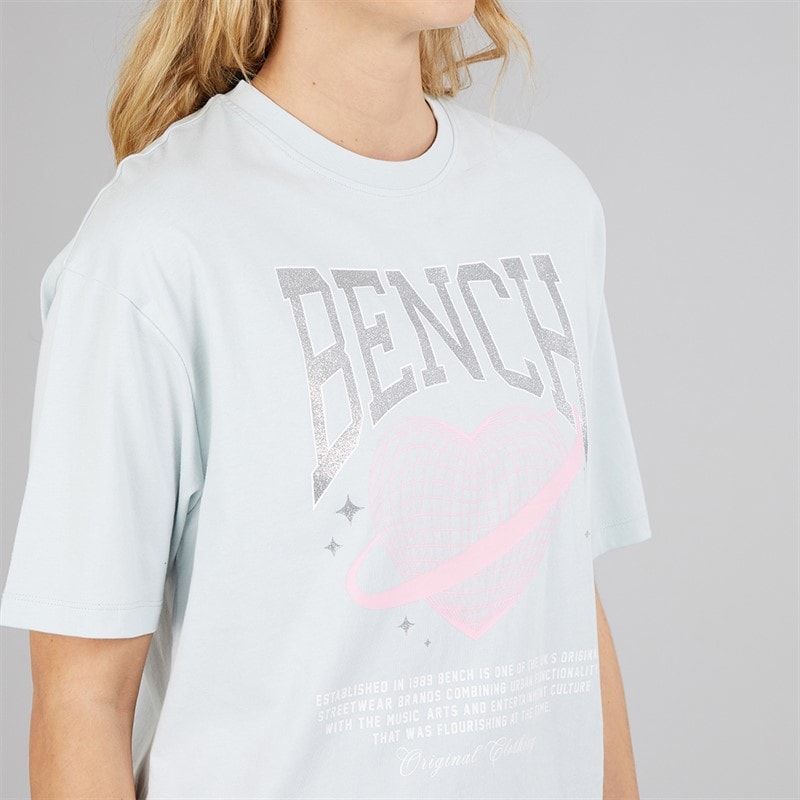 Bench Womens Jilen T-Shirt Light Blue - Image 3