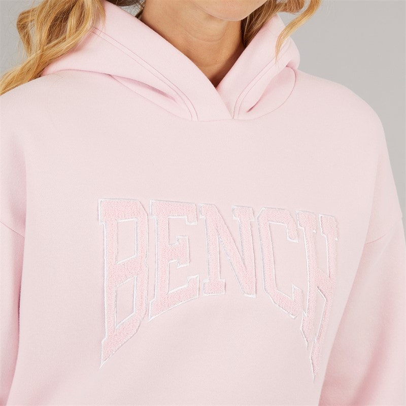 Bench Womens Riddy Oversized Hoodie Pink Frost - Image 3