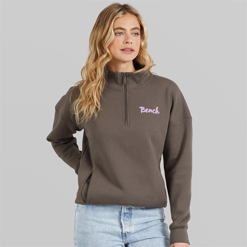Bench Womens Casiah Sweatshirt Charcoal - Image 3